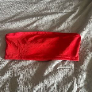 Shein red tube top